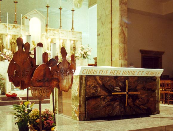 Altare e candelabrobronzo 1999-2001